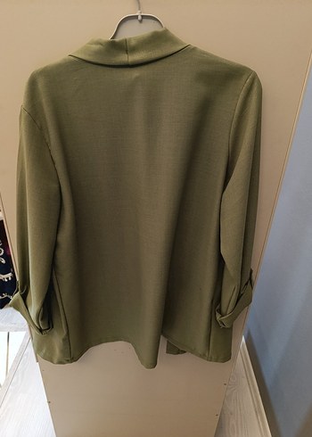 Kadın Haki Midi Blazer Ceket - Görsel 2