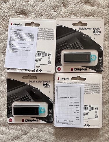 Kingston 3.2 usb bellek 64gb sıfır