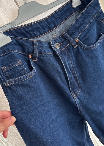 Kadın Lacivert   Mom 
Denim Pantolon - Görsel 7