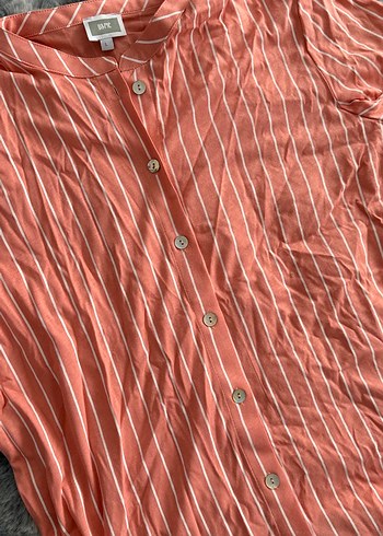 Pembe Çizgili Kısa Kollu Kadın Pijama Takımı yeni ürün - Görsel 2