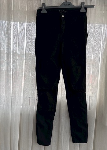 Siyah Dar Kesim Midi Jean - Görsel 2