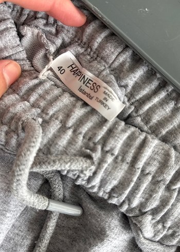 Gri Rahat Kesim Kadın Eşofman Altı - Görsel 5