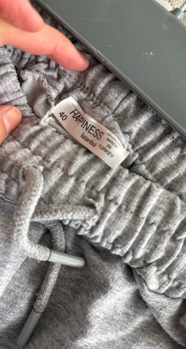 Gri Rahat Kesim Kadın Eşofman Altı - Görsel 5