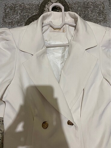 s Beden beyaz Renk Blazer elbise