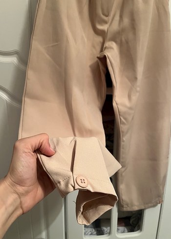 36 Beden Havuç krem pantolon