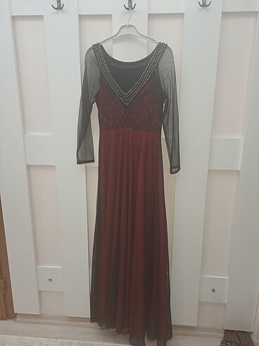 Kolları tül abiye - Görsel 2