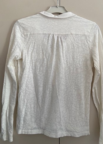 Beyaz Uzun Kollu Keten Gömlek - Görsel 6