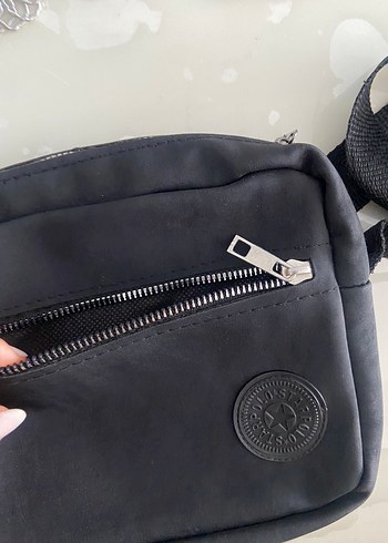 Siyah Kadın Fermuarlı Crossbody Çanta - Görsel 4
