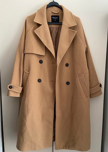 Kadın camel kaşe Kaban - Görsel 2