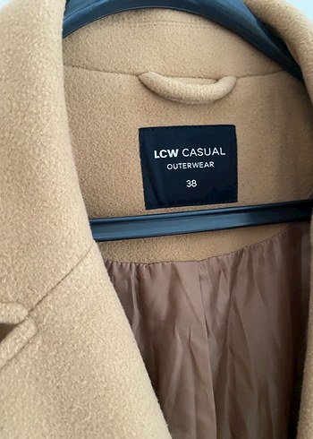 Kadın camel kaşe Kaban - Görsel 5