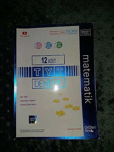 ÜÇ DÖRT BEŞ YAYINLARI AYT MATEMATİK DENEMESİ 