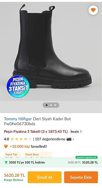 36 Beden Tommy hilfiger bot