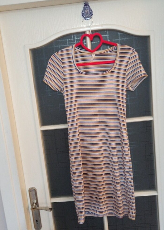 Yazlık penye elbise  - Görsel 3