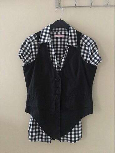 Collezione Collezyon#Yelekli gömlek#Gömlek#yelek#yazlık gömlek#koton#mango#