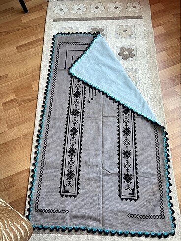  Beden Seccade#işlemeli seccade#astarlı oyalı işlemeli seccade