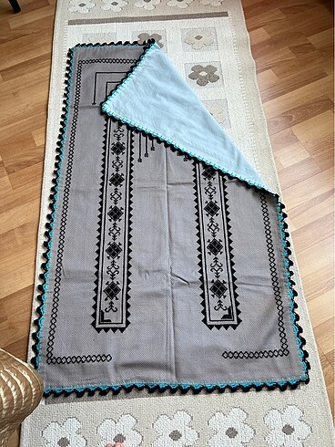  Beden çeşitli Renk Seccade#işlemeli seccade#astarlı oyalı işlemeli seccade