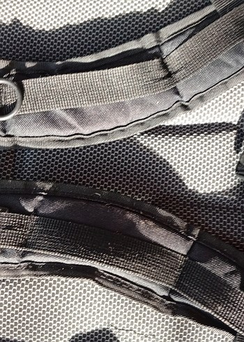 Siyah Erkek Sırt Çantası, Tokalı, Biker Tarzı - Görsel 8