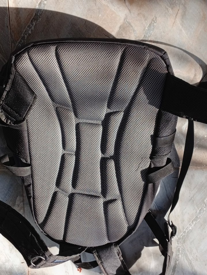 Siyah Erkek Sırt Çantası, Tokalı, Biker Tarzı - Görsel 4