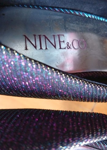 Mor Simli Dolgu Topuklu Kadın Stiletto - Görsel 2