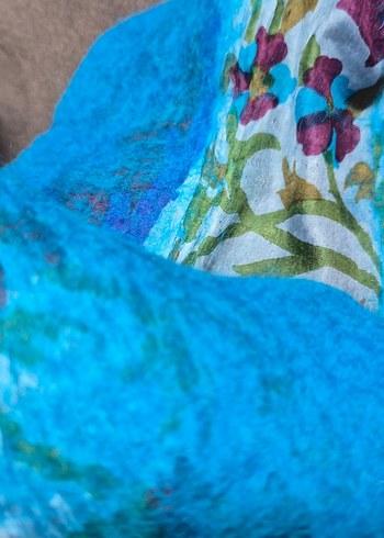 Renkli Bohem Tarzı Kadın İpek Şal - Görsel 4