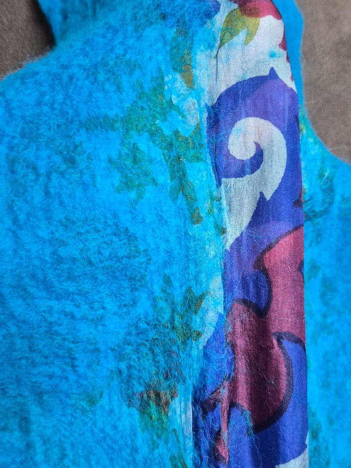 Renkli Bohem Tarzı Kadın İpek Şal - Görsel 5