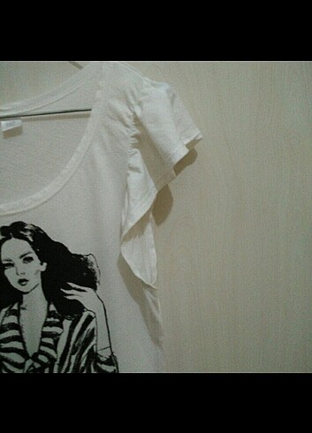 s Beden beyaz Renk Beyaz tshirt bluz