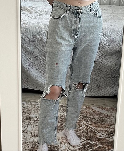 LCW Yırtık Mom Jean Kot Pantolon
