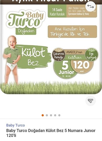 Baby turco bebek bezi 