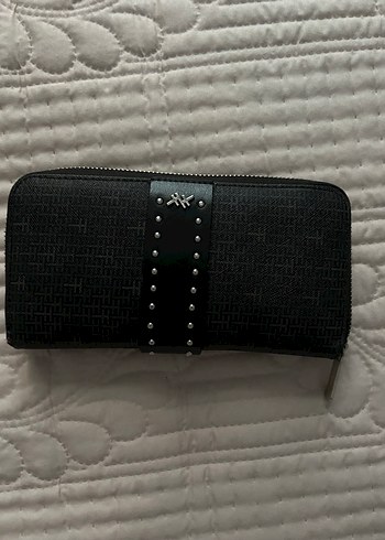 Hotiç Tokalı Siyah Deri Gotik Kadın Cüzdanı - Görsel 9