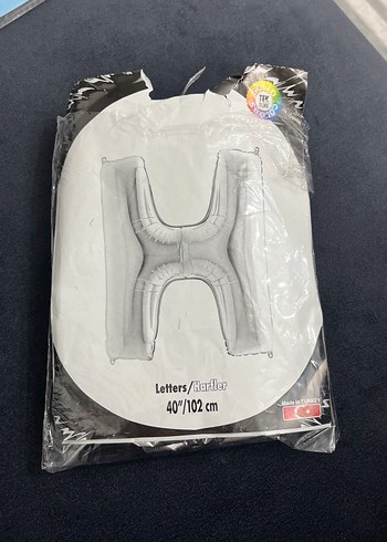 Gri Harf Balon - H - Görsel 3