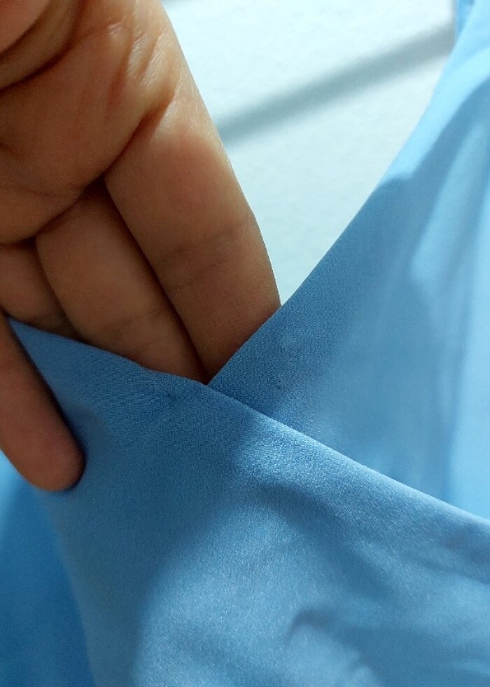 İp Askılı Mini Fırfırlı Elbise - Görsel 2