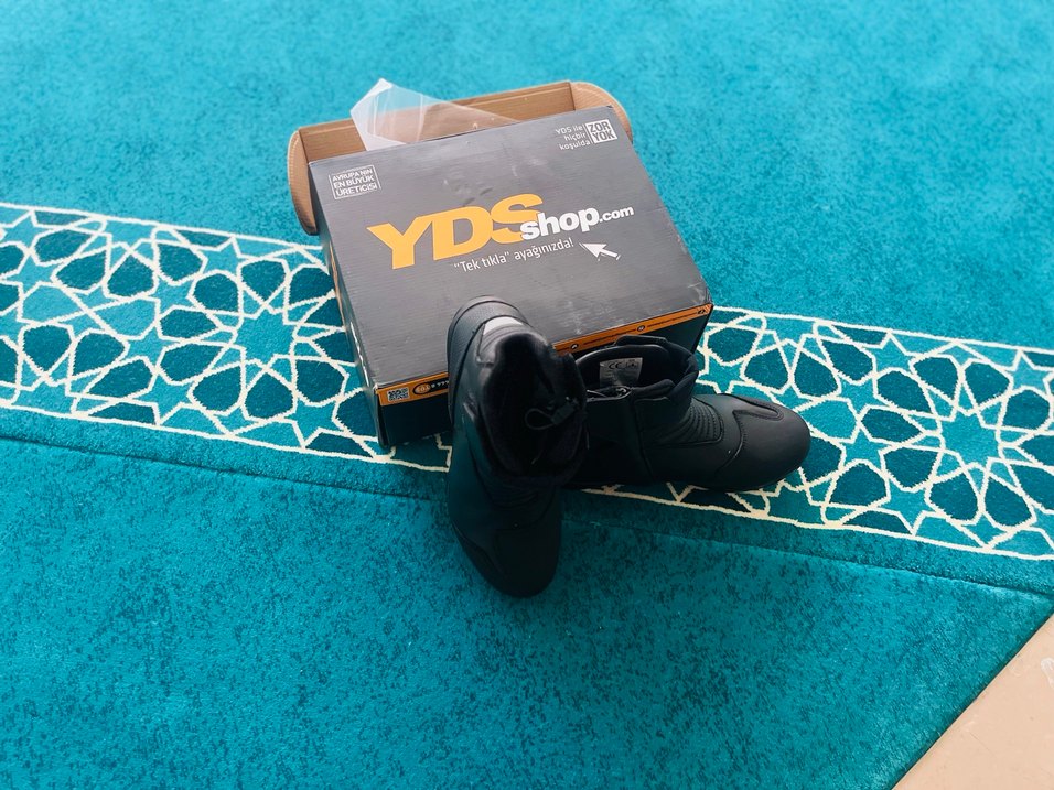 Erkek Siyah Biker Botlar Tokalı - Görsel 2