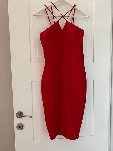 Trendyol kırmızı abiye Elbise