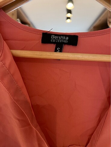 Bershka Bershka Mercan rengi tül gömlek