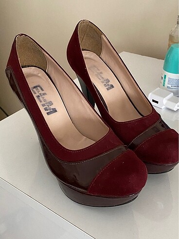 36 Beden Bordo platform ayakkabı