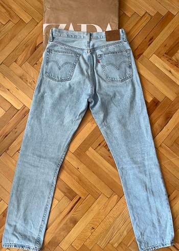 Levis 501 Acik Mavi Denim Jean