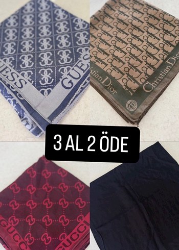 Kadın Çok Renkli Desenli Şal