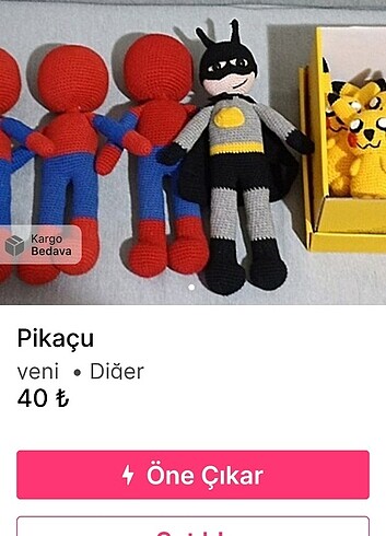 20 adet süper kahraman