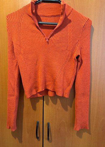 Urban outfitters Yarım Fermuarlı Triko