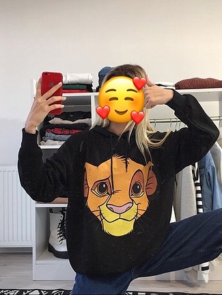 Simba baskılı sweatshirt