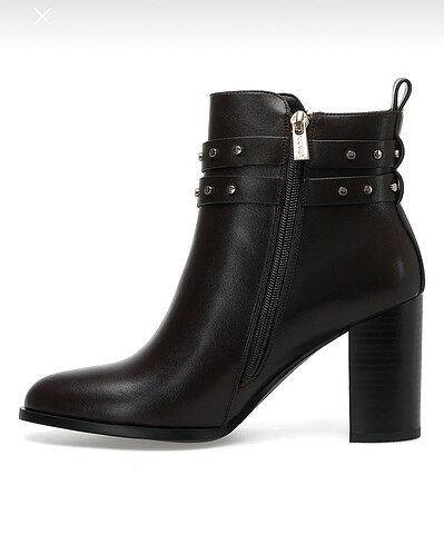 37 Beden kahverengi Renk Nine West topuklu bot