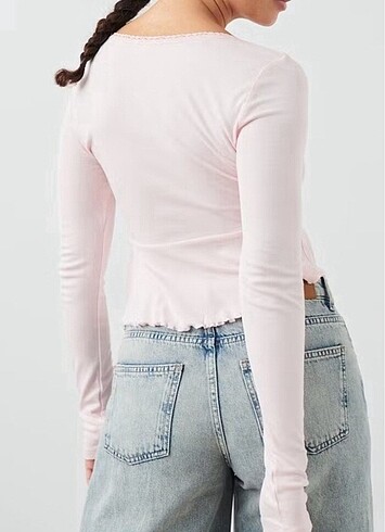 Gina Ginatricot dantel detaylı soft bluz