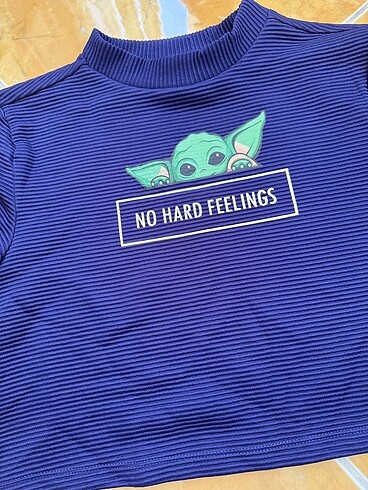 s Beden lacivert Renk H&M Baby yoda baskılı tshirt