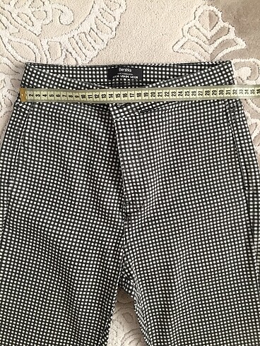 s Beden çeşitli Renk Bershka yüksek bel kareli pantolon