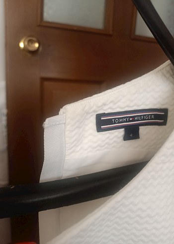 s Beden beyaz Renk Tommy Hilfiger Beyaz Kemer Detaylı Midi