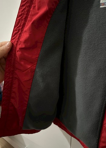 Kırmızı Fermuarlı Erkek Çocuk Yağmurluk - Görsel 2