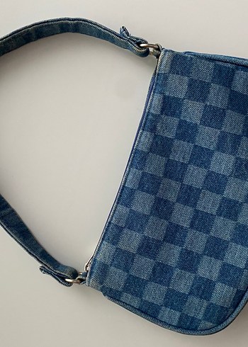LC Waikiki Mavi Denim Damali Omuz Cantasi