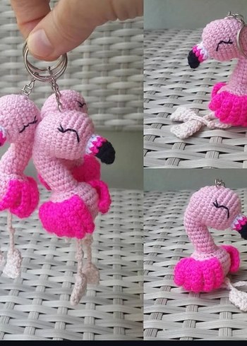  Beden pembe Renk Örgü Anahtarlıklar