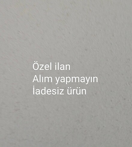 Kişiye özel ilan