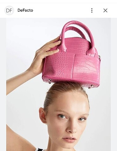 defacto pembe askılı çanta
